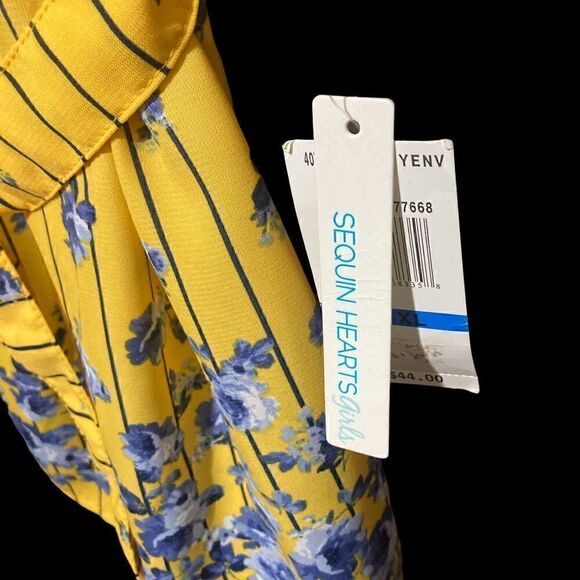 SEQUIN HEARTS GIRLS SILKY ROMPER / SZ: XL - Picture 5 of 8